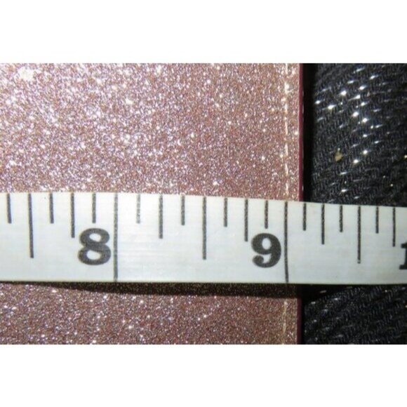 Kate Spade Rose Gold Glitter Chain Crossbody clutch with matching Card Holder - Picture 7 of 12